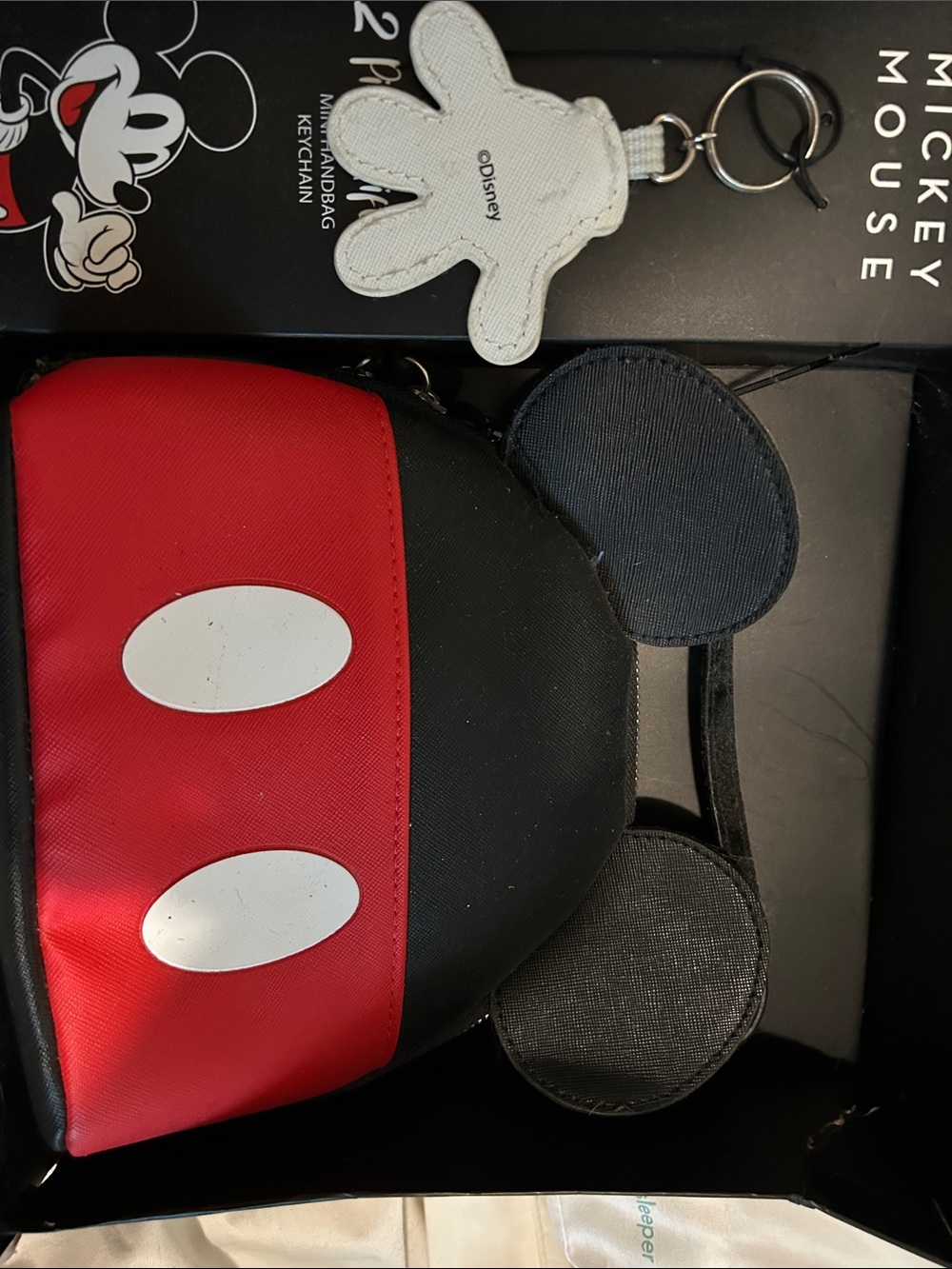 Disney Red and Black Mickey Ears Mini bag with White Accents 
BNWOT